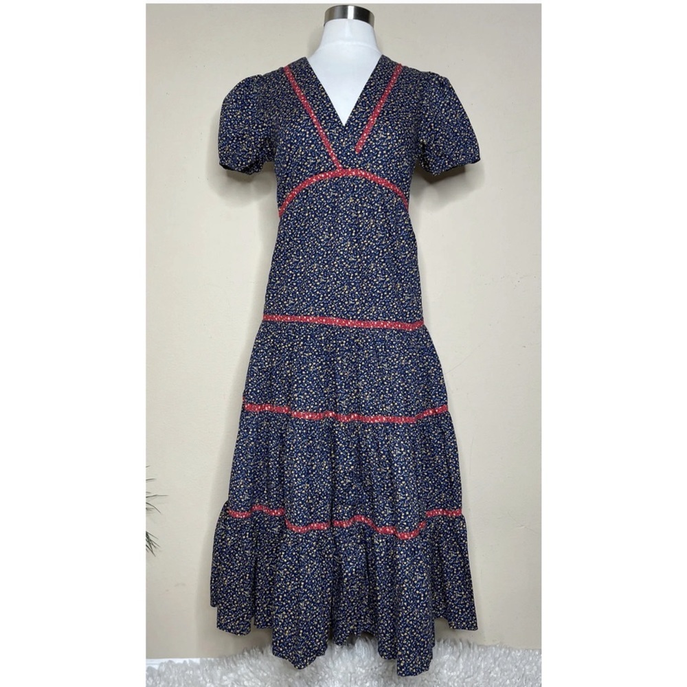 Anthropologie Afternoon Frida Midi Dress XS - Picture 2 of 9
